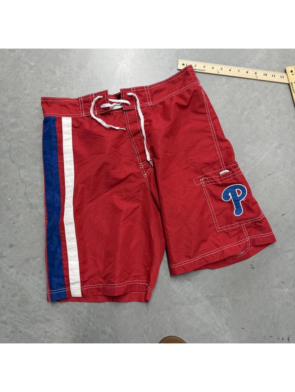 2000s Men's Philadelphia Phillies MLB Authentic Bathing Suit Sized Large